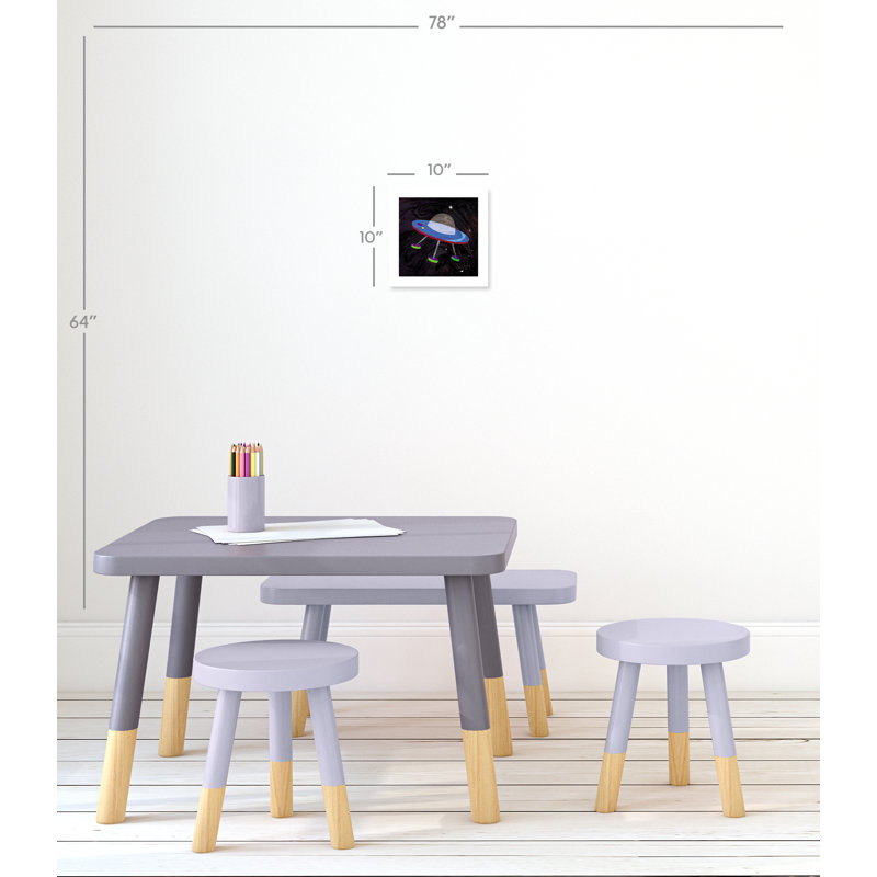 Impression sur papier roulée «Spaceship Adventure Four», H 10 po x l 10 po x P 1 po