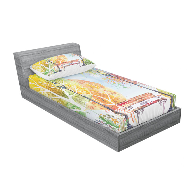 Microfiber Sheet Set, Twin XL Sheet Set with Fitted Sheet