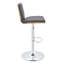 Tabouret de bar rotatif à hauteur ajustable avec siège en similicuir Roxby-1091514181-1091514180