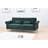 Ermera 85" Velvet Round Arm Sleeper Sofa-74813866