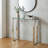 Glendarious 28'' Glass Top Console Table