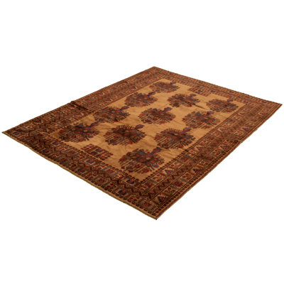 One-of-a-Kind 7'1" X 9'5" New Age Wool Area Rug in Light Brown