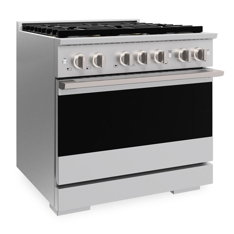 ZLINE 36 in. Marino Gas Range with 6 Burner DuoPro Cooktop and Gas Oven in Stainless Steel
