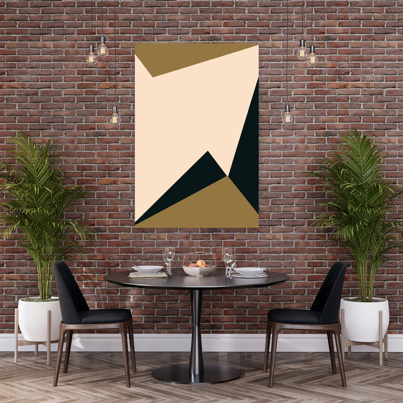 Reproduction d'art géométrique moderne abstrait géométrique moderne, 60" H x 40" W