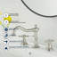 Robinet de lavabo de salle de bain avec drain TC-16389-TG-106752889