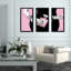 Reproduction d’art encadrée à multiples images sur acrylique, "Go rose"-22482856