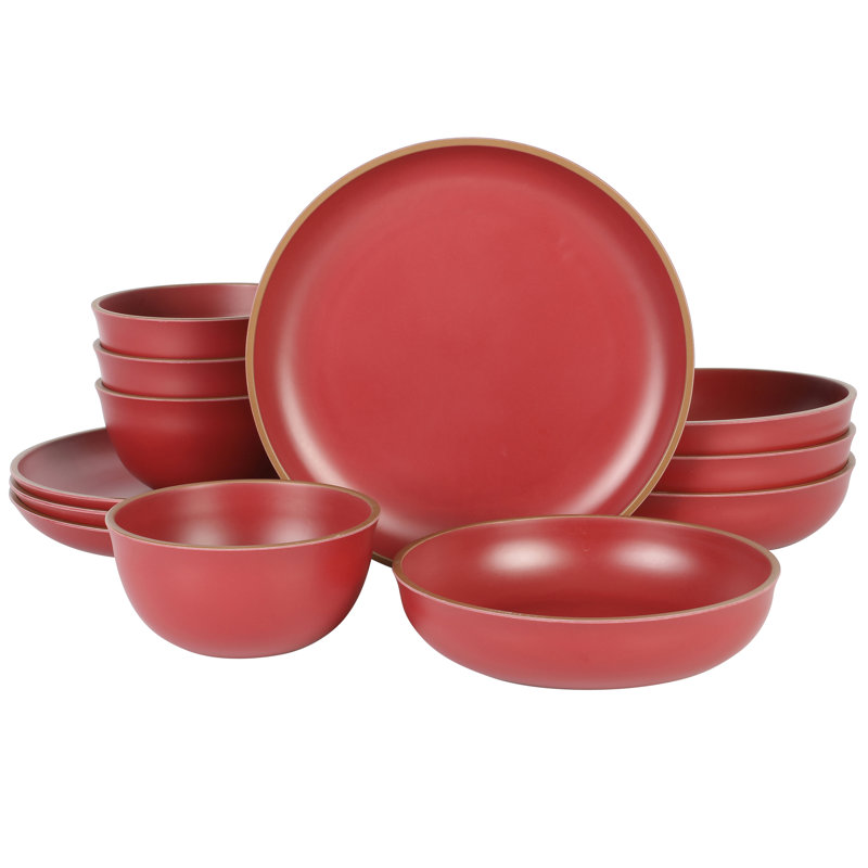 Gibson Home Melamine Dinnerware Set - Service for 4