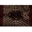 Tapis traditionnel bourgogne à motifs octogonaux complexes 8 x 13