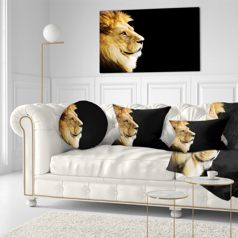 Coussin lombaire de lion large africain