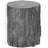 Tree Stump Stool, Decorative Side Table with Round Tabletop, with Wood Grain Finish,Natural