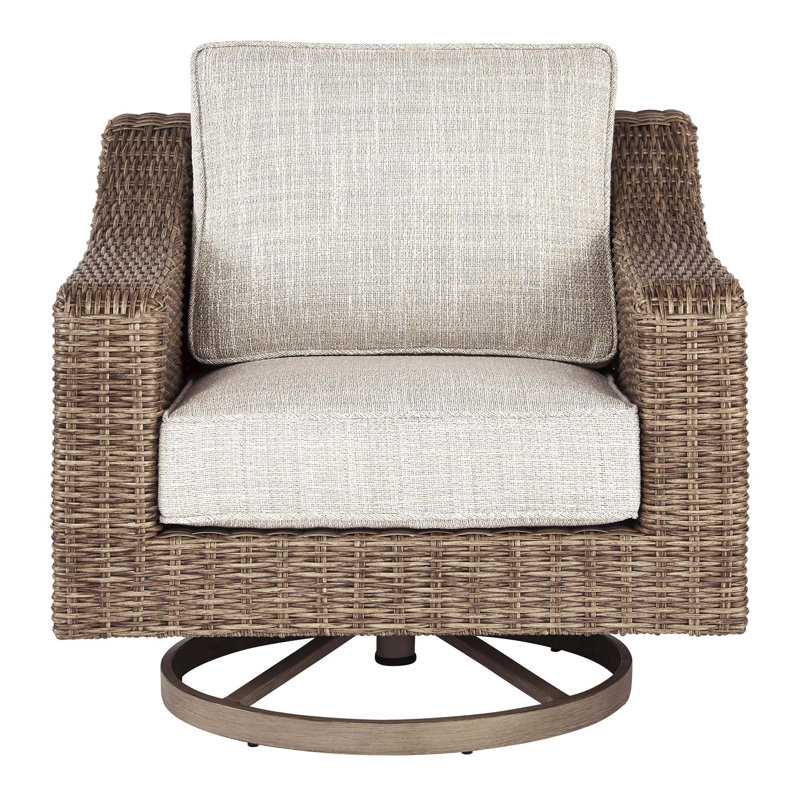 Shonta Swivel Wicker Outdoor Lounge Chair