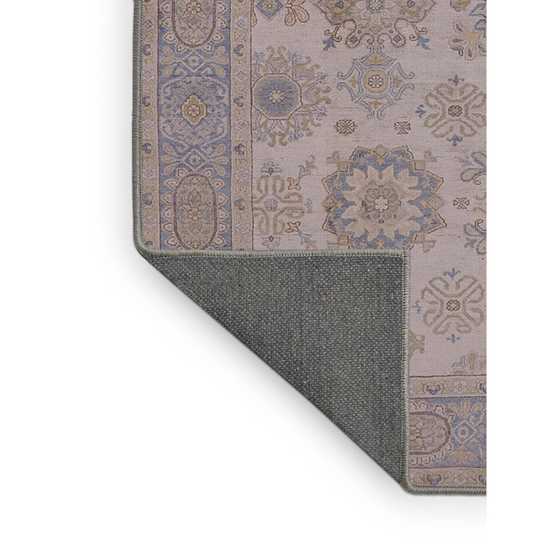 Tapis oriental brun / bleu Bershire, Rectangle 7 pi x 10 pi