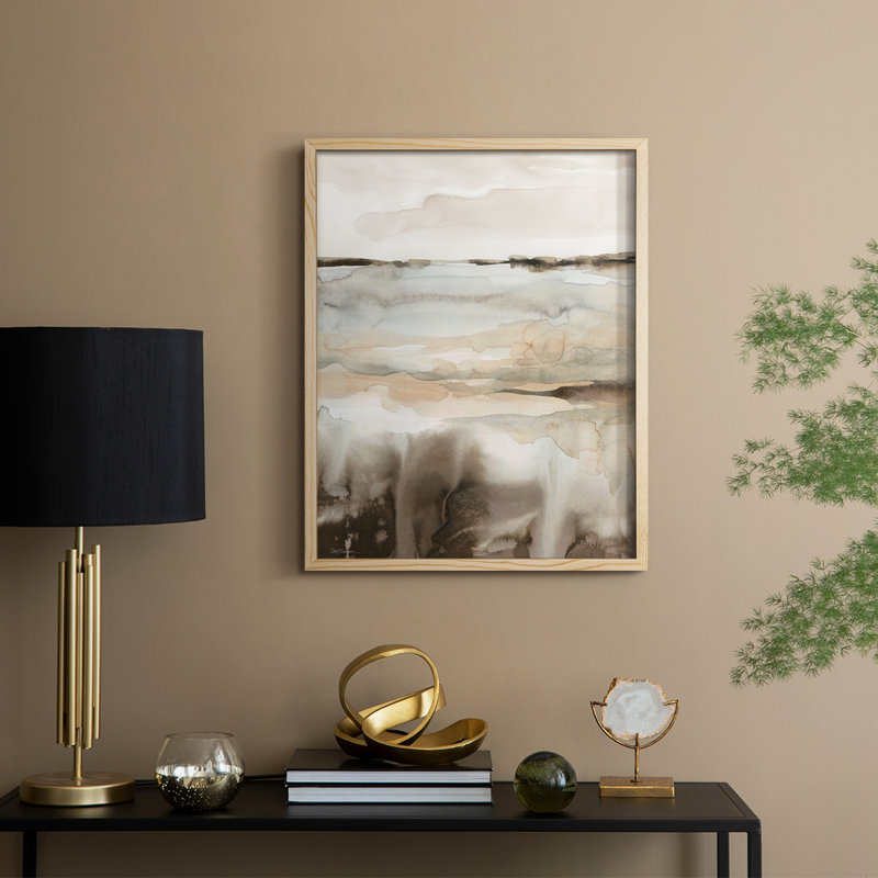Classic Field Framed Print - Solid Wood, Natural, 21" H x 17" W
