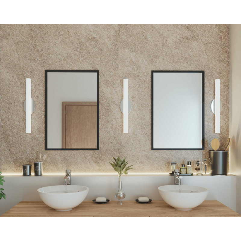 Delphine Dimmable LED Bath Bar, Brushed Nickel