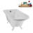 62" Streamline Clawfoot Tub,Tray,Drain, Clawfeet-101628987-102218227