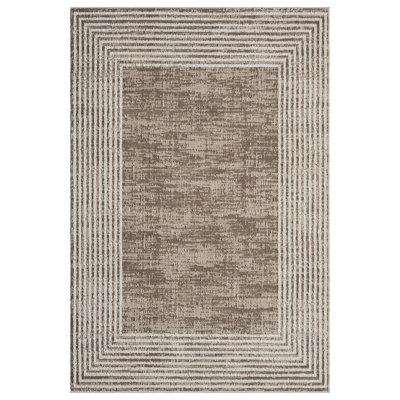 Marcienne Geometric Machine Woven Area Rug 