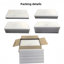 Marbre blanc 12 x 24, marbre naturel, pour mur et plancher, carrelage en marbre poli, pierre naturelle, marbre véritable, marbre véritable, 1 boîte de 4 pièces