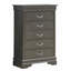 Commode noire élégante en métal transitionnel-397176693