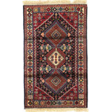 Mohin Hand Woven Cotton and Wool Oriental Area Rug