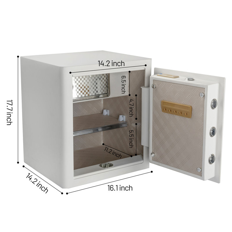 Security Safe Lock, 2.0 cu.ft, White