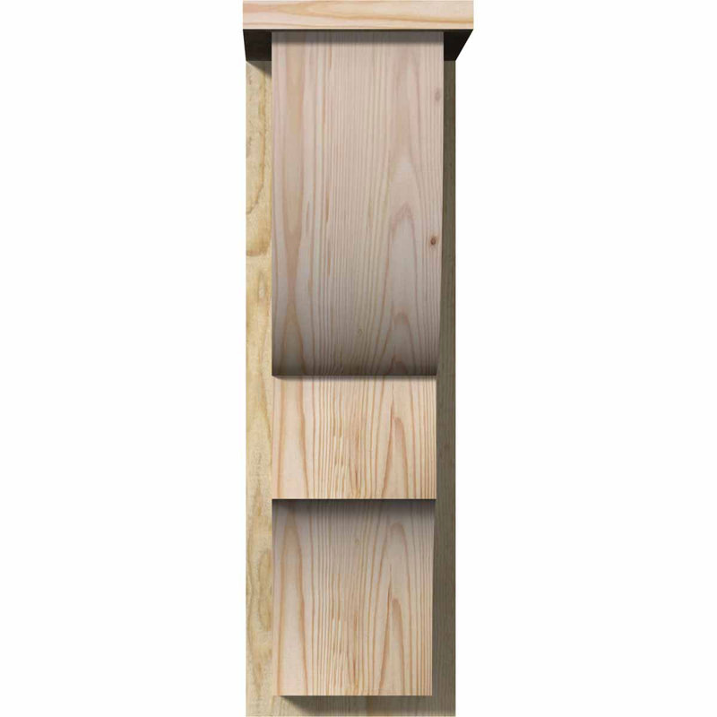 Corbeau Ridgewood avec contre-plaque, H 26 po x l 8 po x P 14 po, Sapin de Douglas, Sciage brut