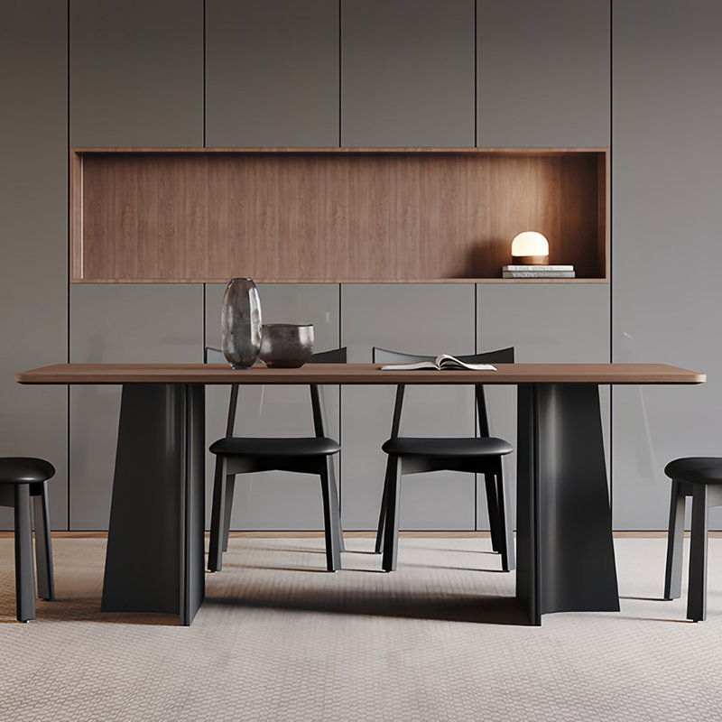 Simple classic dining table, 29.5"H x 62.9"L x 31.4"W