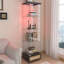 Vitrine à 1 porte / 4 tablettes, lumineuse, avec tiroirs - standard-130480568