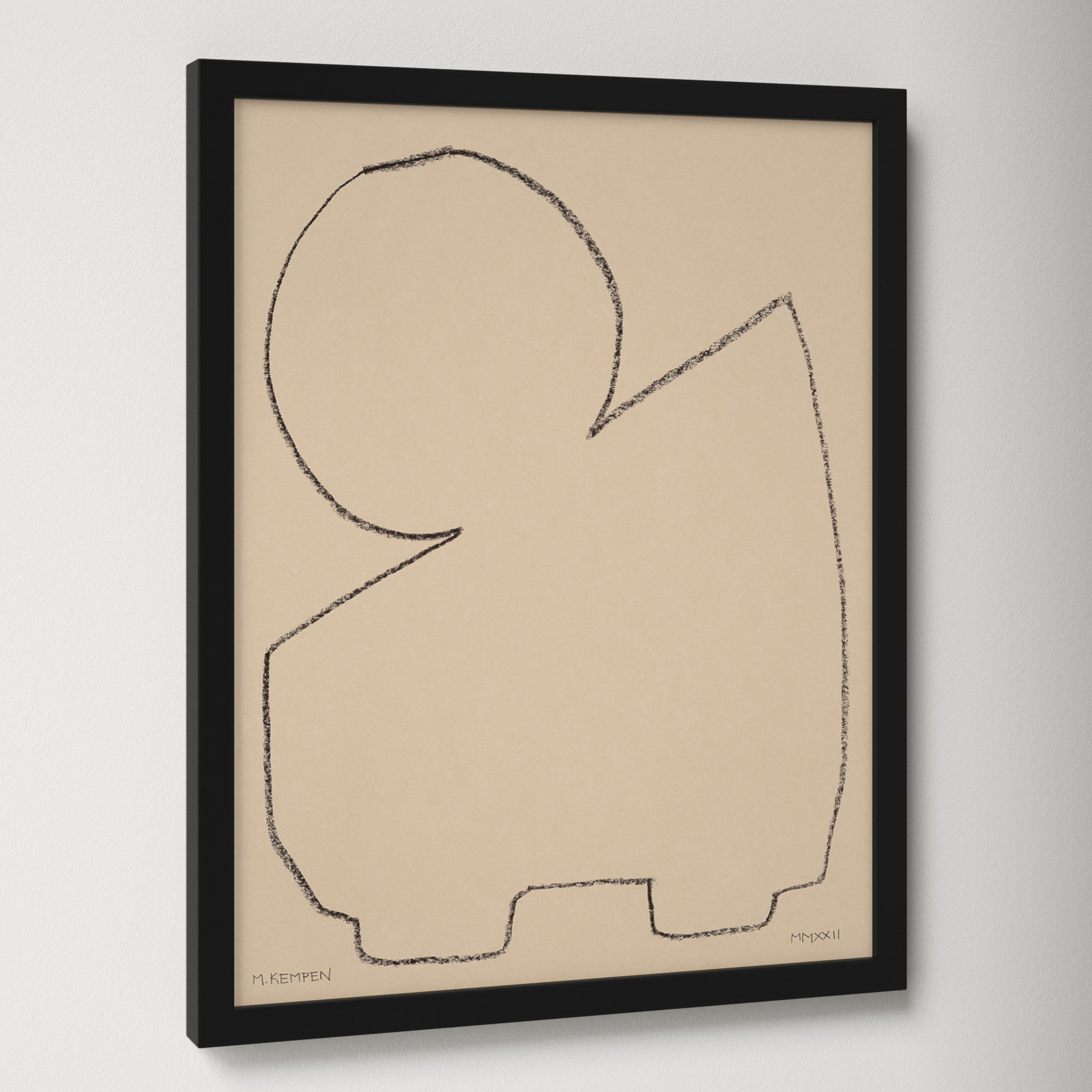 Outlines 1 by Michael Kempen, Black Framed, 16" W x 20" H