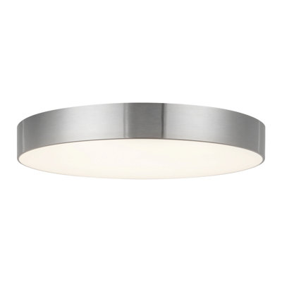 Musa 11-in Black dimmable LED Flush Mount