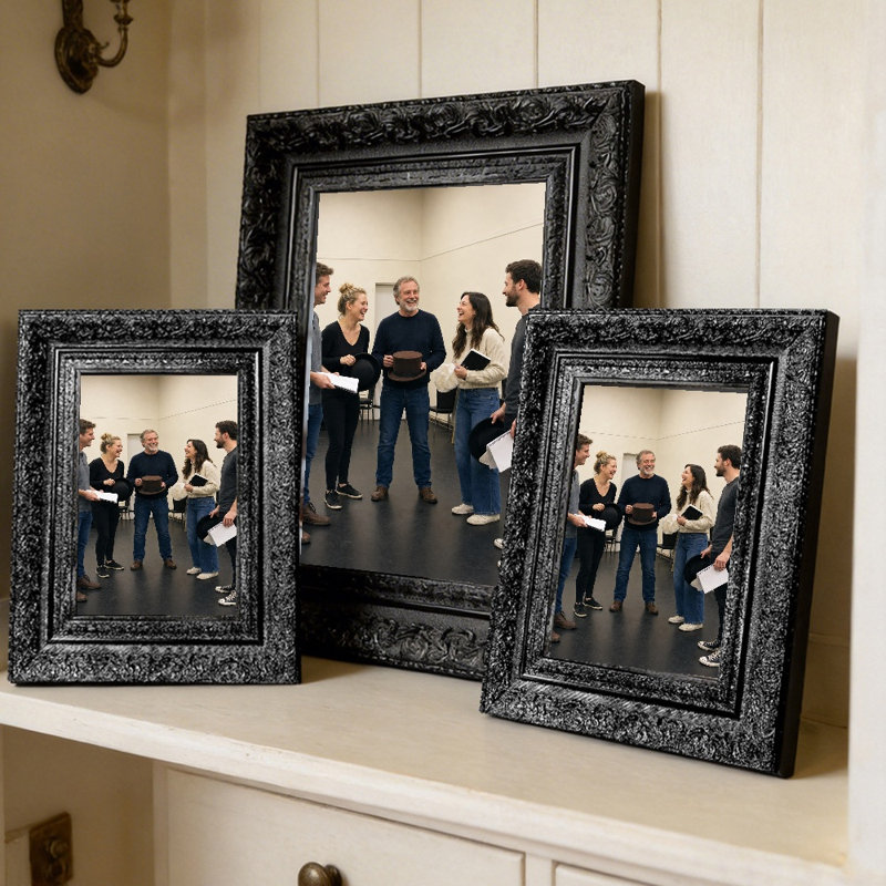 Cadre photo mural 3 pièces 8 "x 10" noir pour présentation de portrait, Black, 3, 8" W x 10" H