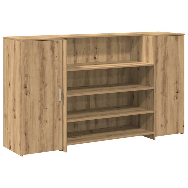 Camariah Standing Desk, Artisan Oak, 103.5cm H x 180cm W x 50cm D
