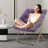 Ariadnna Saucer Chair Folding Accent Moon Chair with Metal Frame Cozy Lounge Chair for Living Room-347767166-371103323
