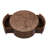 Burl Wood Rotating Coffee Table With 2 Drawers(Only Including Coffee Table)