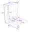 Grand lit escamotable rotatif en bois avec tablettes de rangement cachées-928297811