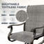 Ensemble de chaises de patio à bascule pivotantes en métal 6 pièces Ashan -1703468665