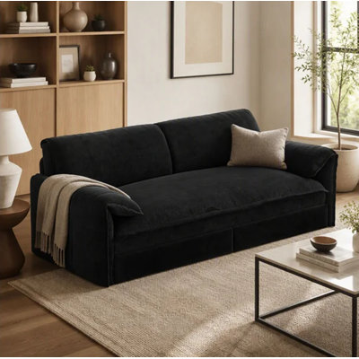 66 Inch Queen Pull-Out Sofa Bed with 3-in-1 Convertible Sleeper Design, Multi-Functional Velvet Loveseat with Side Storage, for Living Room