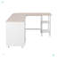 Bureau à deux tons avec rangement en L Techni Mobile-102062719