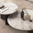 Simple round marble coffee table-225902739