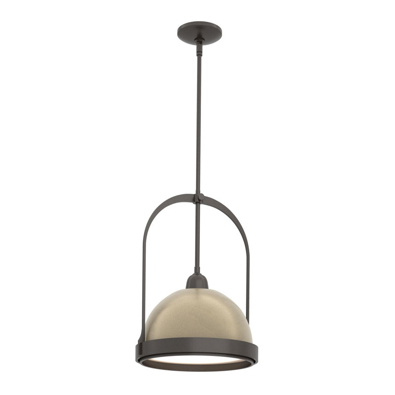Atlas 1 - Light Single Dome Pendant, Oil Rubbed Bronze, Soft Gold