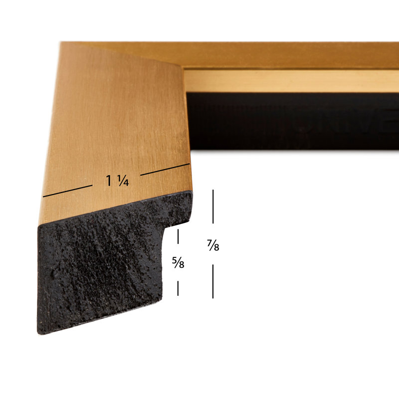 Ensemble de cadres muraux 4 pièces Spearman, 24 po x 30 po, Or