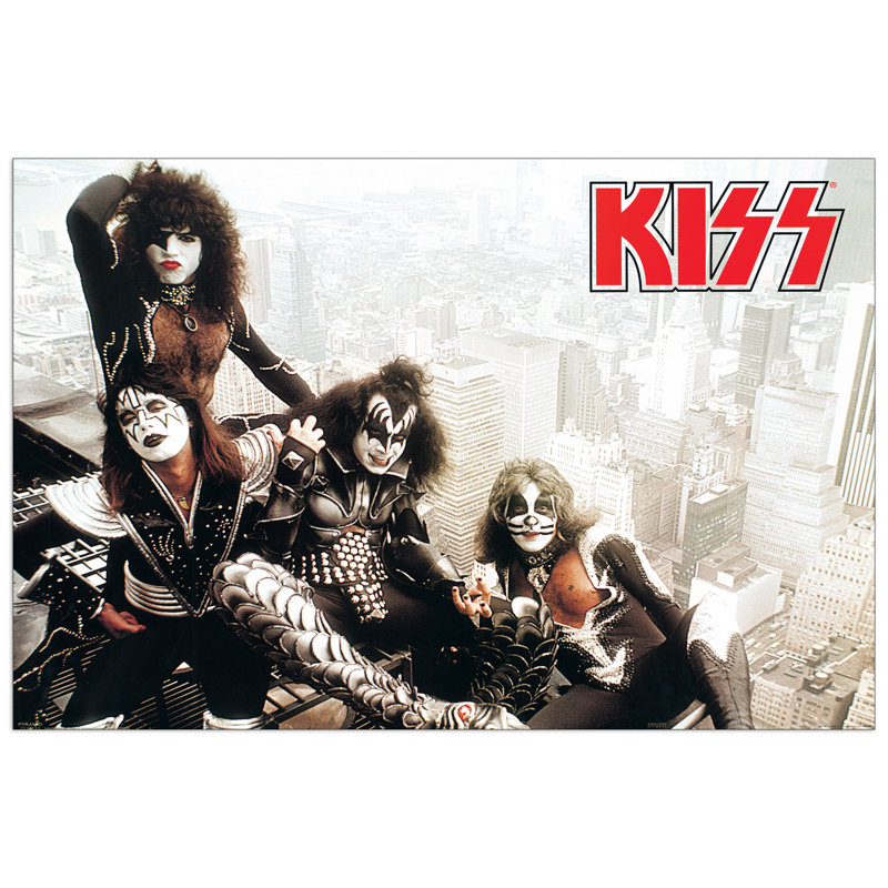 Kiss - No Frame Rectangle Print on Wood