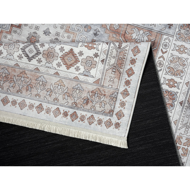 Tapis rectangulaire Daibhidh avec envers antidérapant, Rectangle 7 pi 11 po x 10 pi