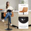 Birecree Leather Seat Adjustable Counter Height Modern Swivel Bar Stools with Backs Island Chairs for Home Kitchen-1123459941