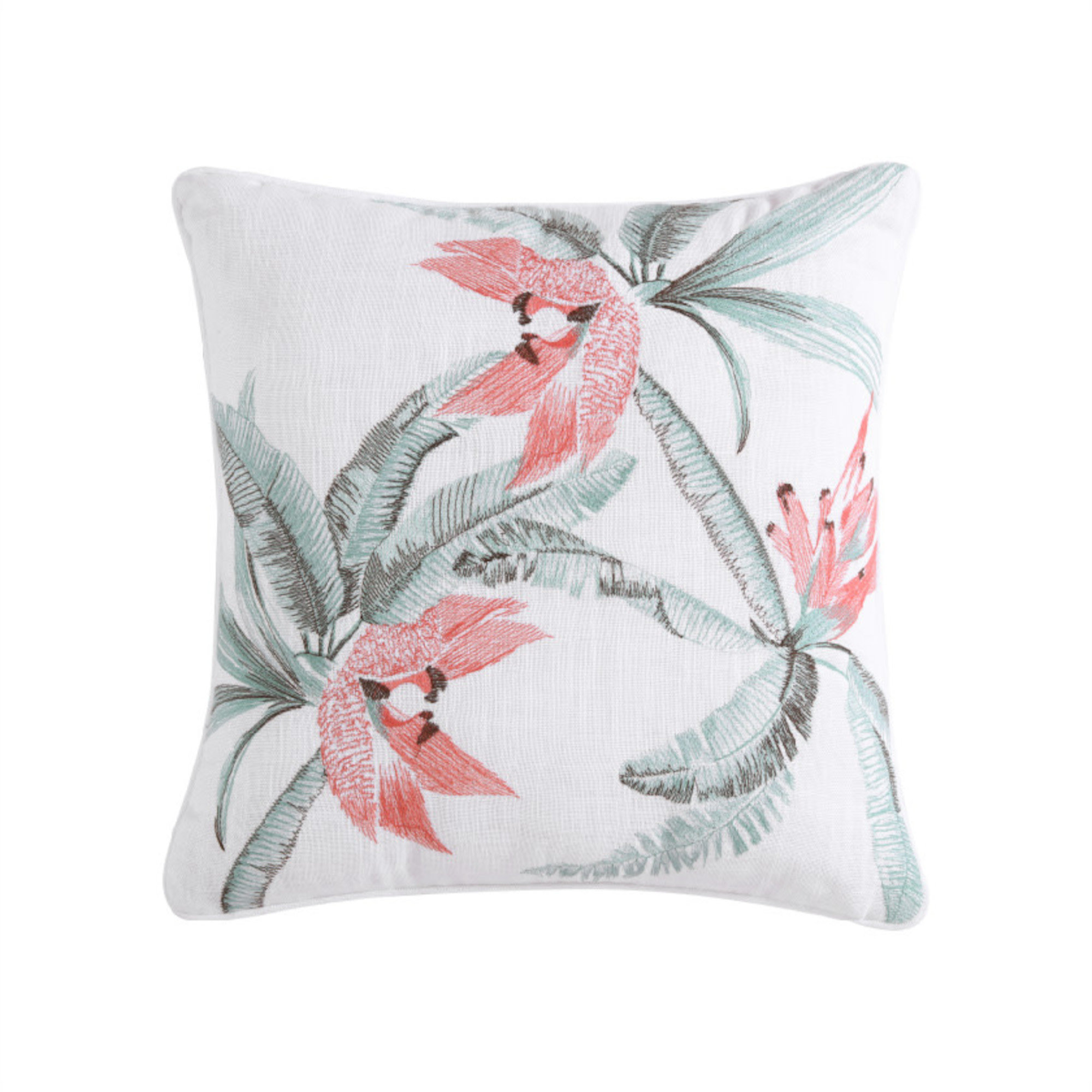 Black Tropical Fish Pillow Cover, Cotton 17 Square, Island Coral Reef –  PillowDetails