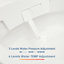 Bidet de toilette intelligent avec siège confort ADA, couvercle à ouverture / fermeture automatique, siège ouvert avec capteur de pied, couvercle à capteur de chasse d'eau, affichage numérique à DEL, toilette de bidet allongée