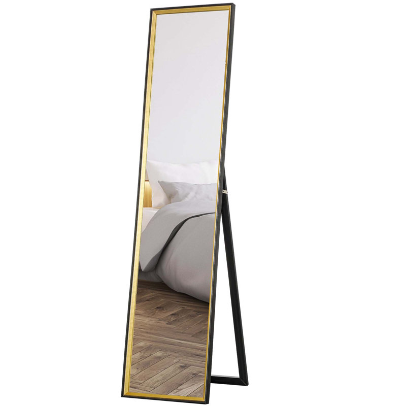 Demetrias Rectangle Mirror, Black