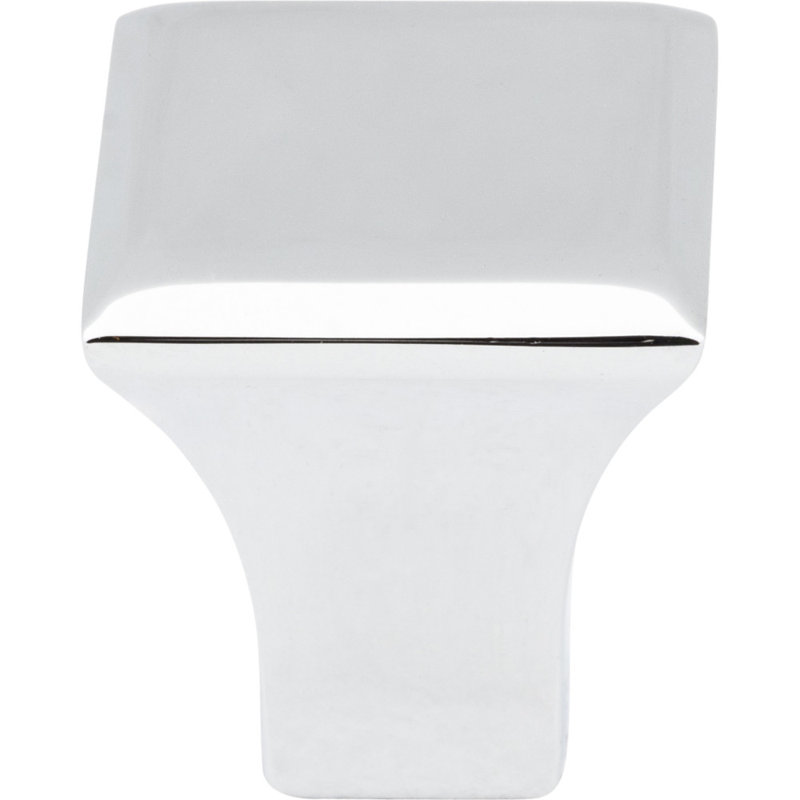 Marlo Square Knob, Polished Chrome, 1 1/4″