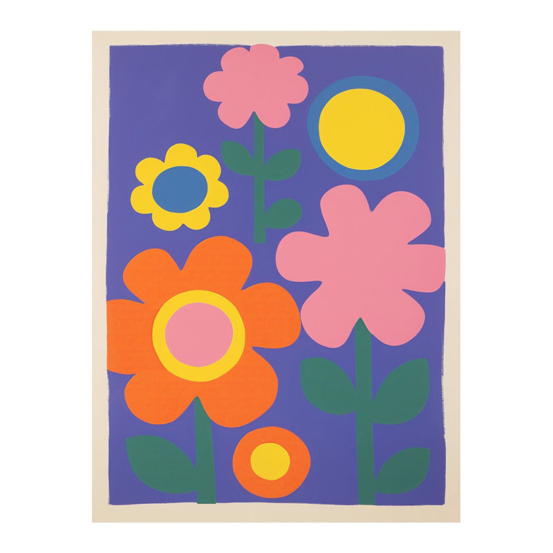 Tapis décoratif multicolore à motif floral multicolore Paris Collection Paris, Tapis de couloir 2 pi 6 po x 9 pi 10 po inclus