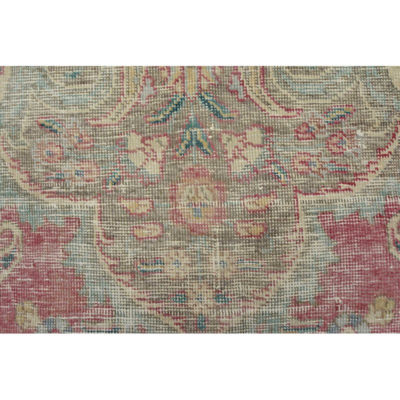 Vintage One-of-a-Kind 10'1'' X 12'11'' 1970s Wool Area Rug in Red