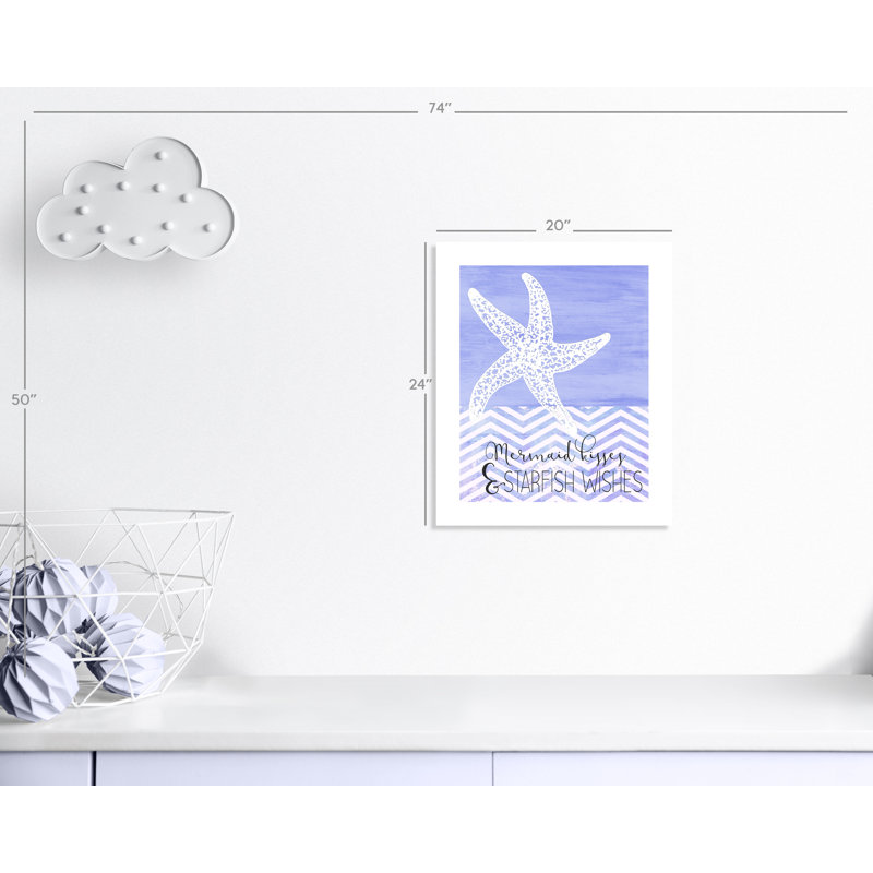 Adhésif décoratif «Mermaid Kisses», H 24 po x l 20 po x P 1 po, Papier